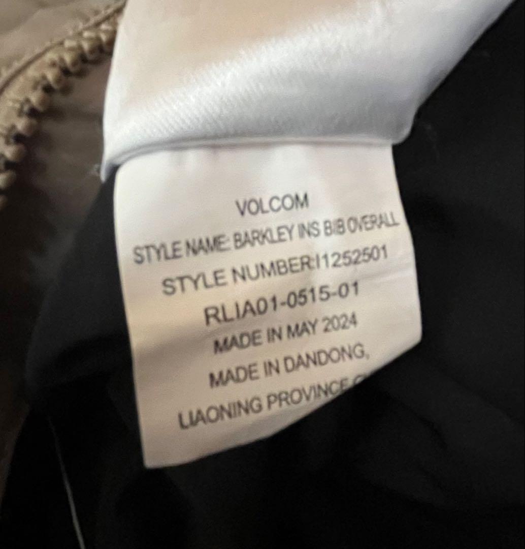 VOLCOM ボルコムスノーボード　ビブパンツ 子供用XL