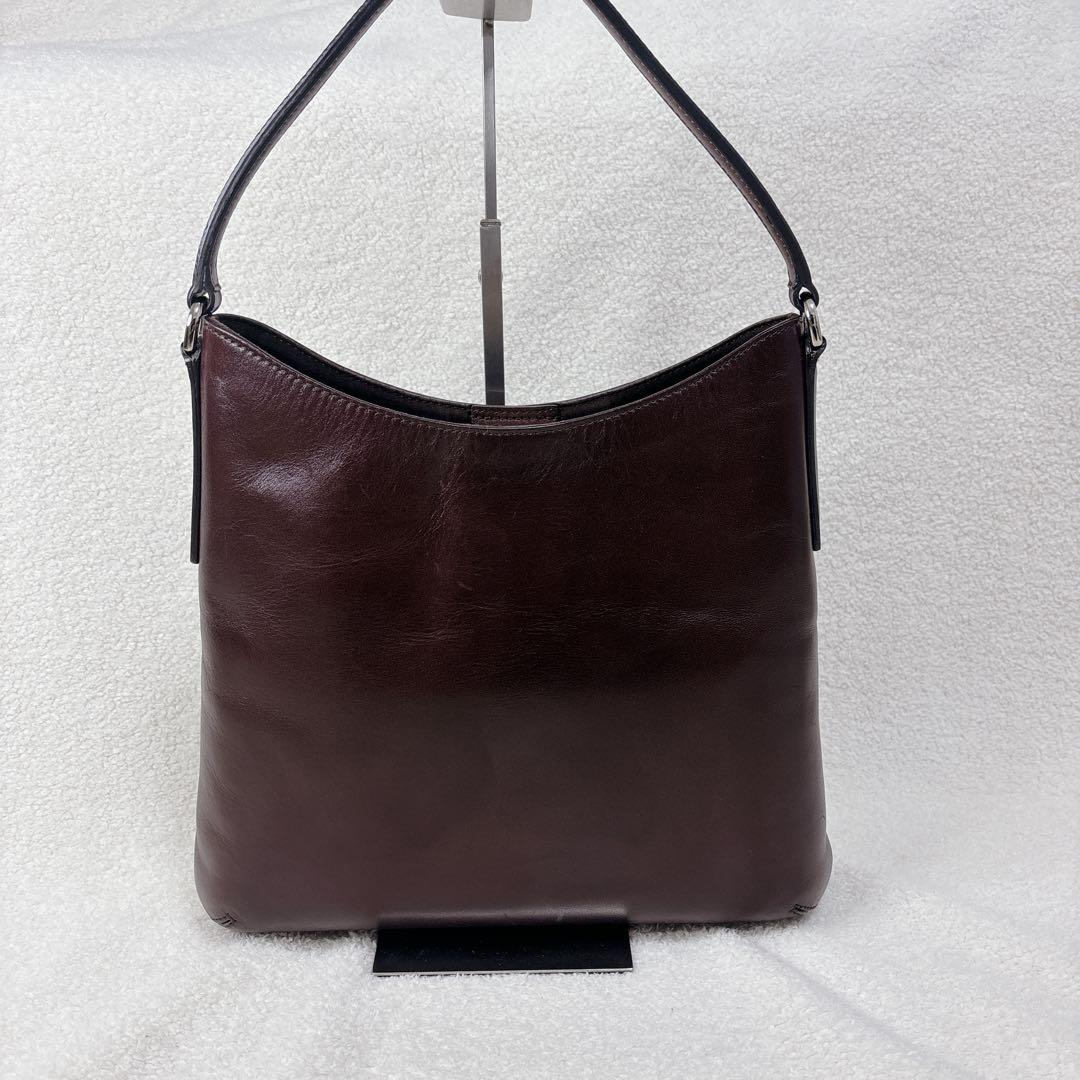 【美品】HIROFU ブラウン レザー ショルダーバッグ