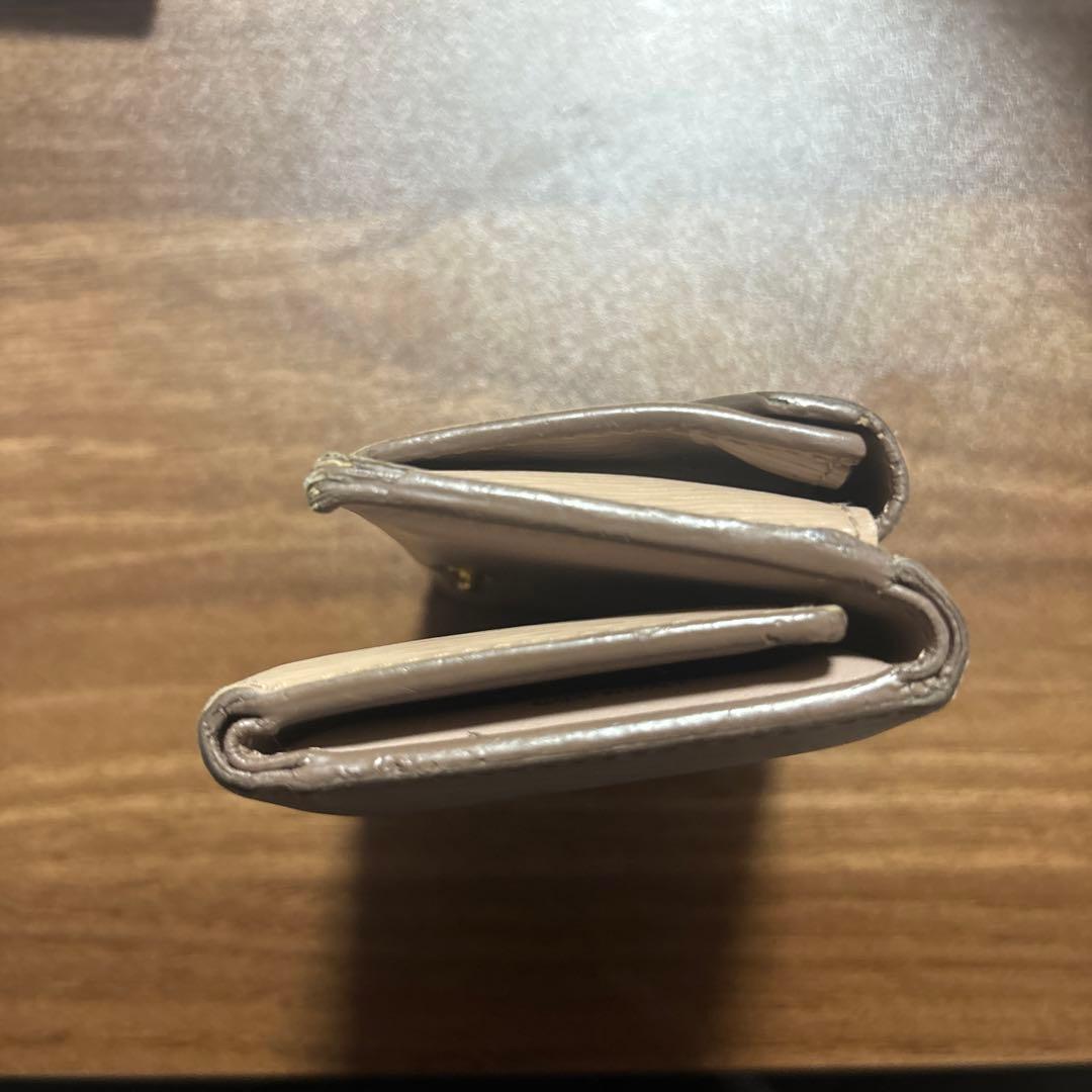 PRADA ベージュ　ミニウォレット