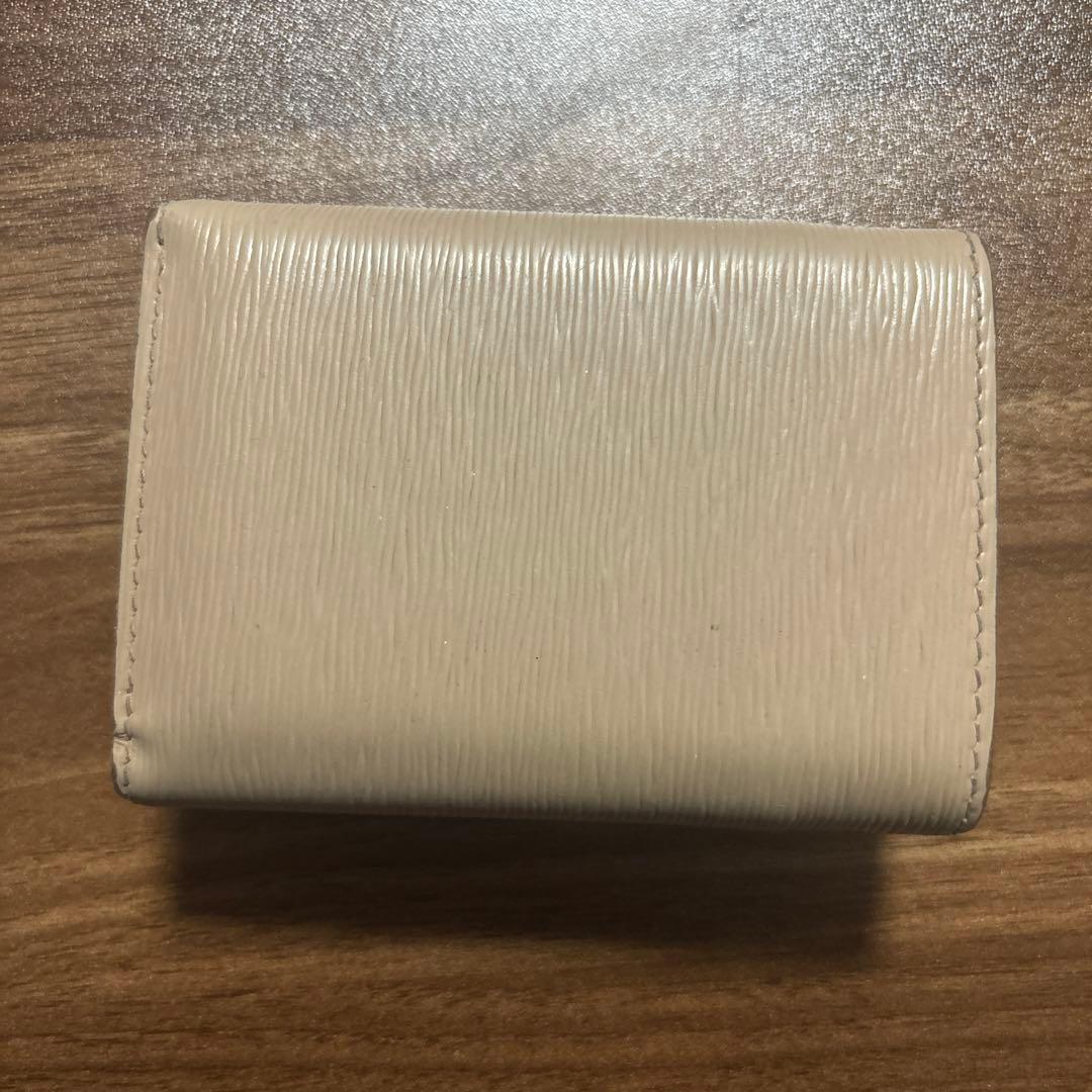 PRADA ベージュ　ミニウォレット
