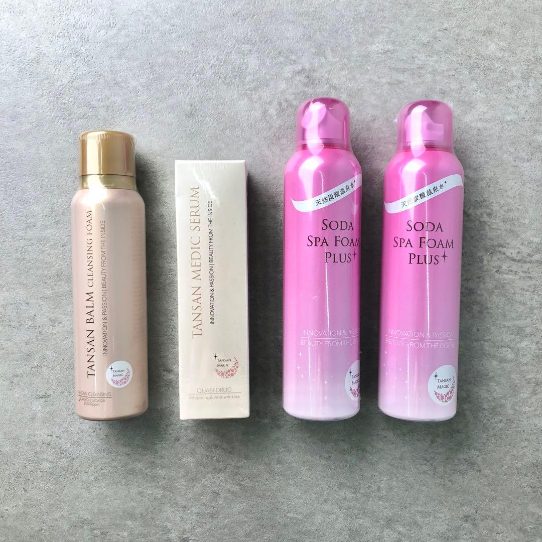 新品 TANSANソーダスパ 4本SETソーダスパフォーム クレンジング 美容液