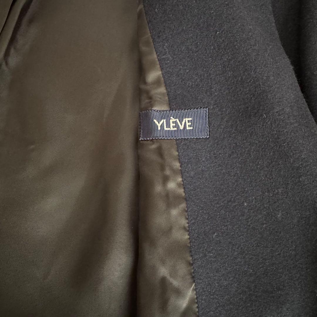 【極美品】YLEVE イレーヴ ウールロングチェスターコート ネイビー 日本製