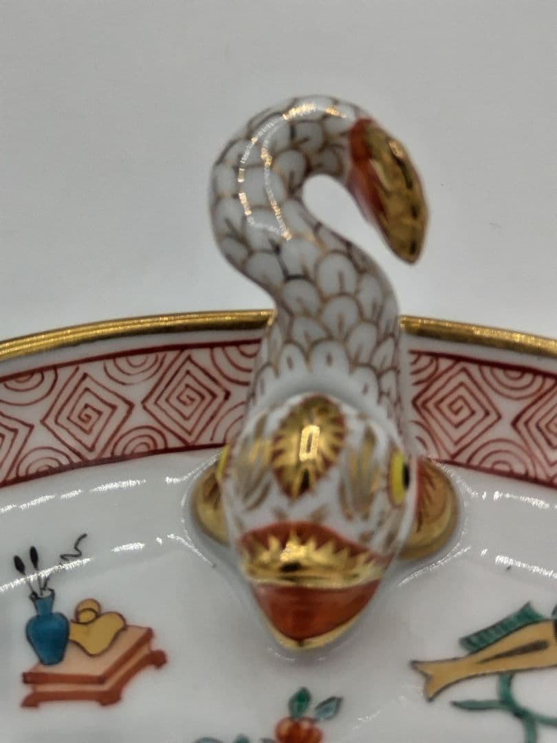 HEREND/ヘレンド　「シノワズリボワッソン」宝尽くし 小物入れ、ミニトレイ