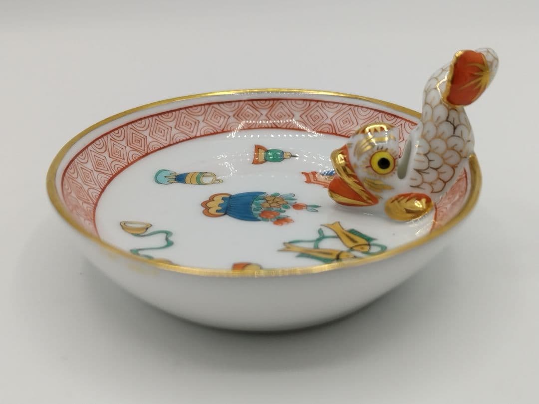 HEREND/ヘレンド　「シノワズリボワッソン」宝尽くし 小物入れ、ミニトレイ