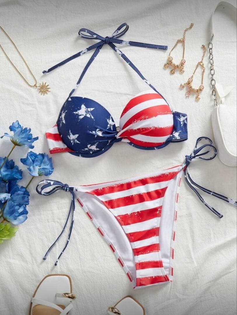 アメリカ国旗デザイン ビキニ まとめセット