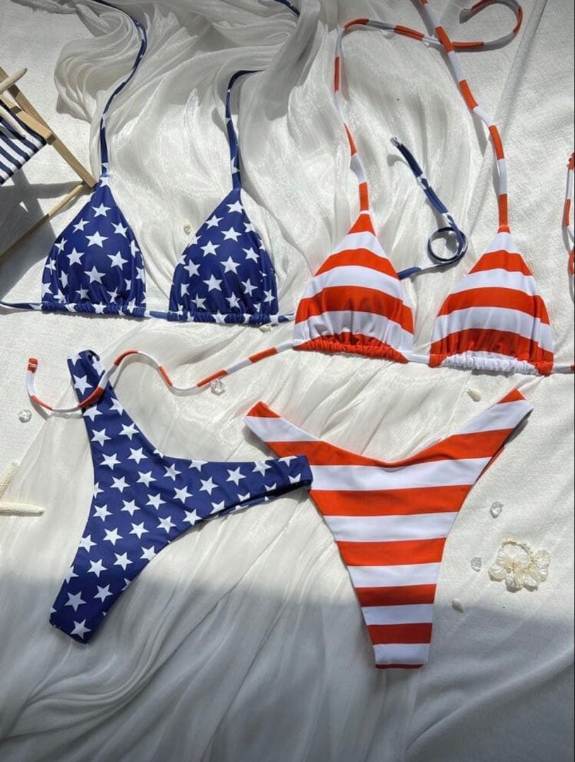 アメリカ国旗デザイン ビキニ まとめセット