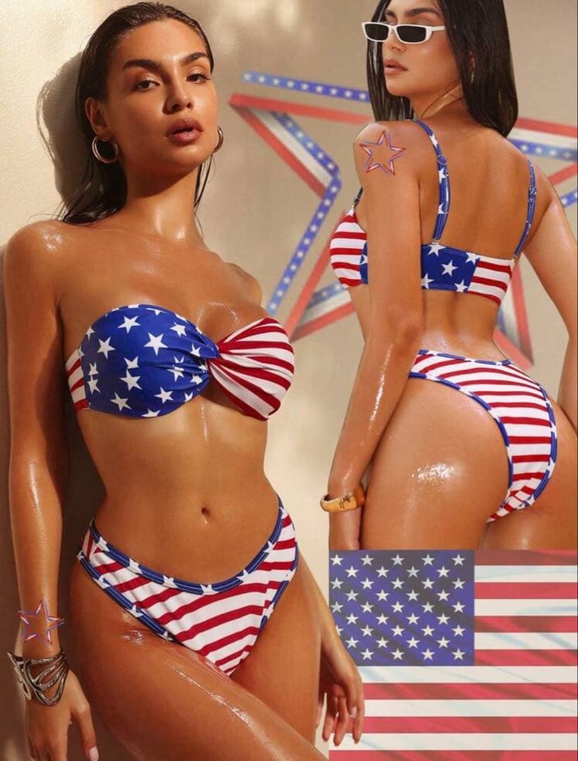 アメリカ国旗デザイン ビキニ まとめセット