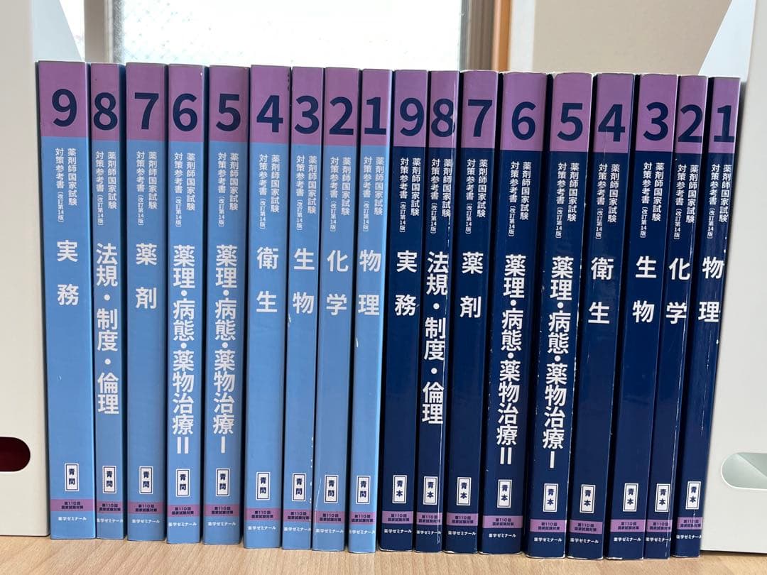 110回薬剤師国家試験対策参考書　青本青問全冊セット