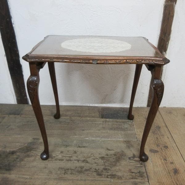 イギリス アンティーク 家具 ネストテーブル サイドテーブル 3台組 6779d