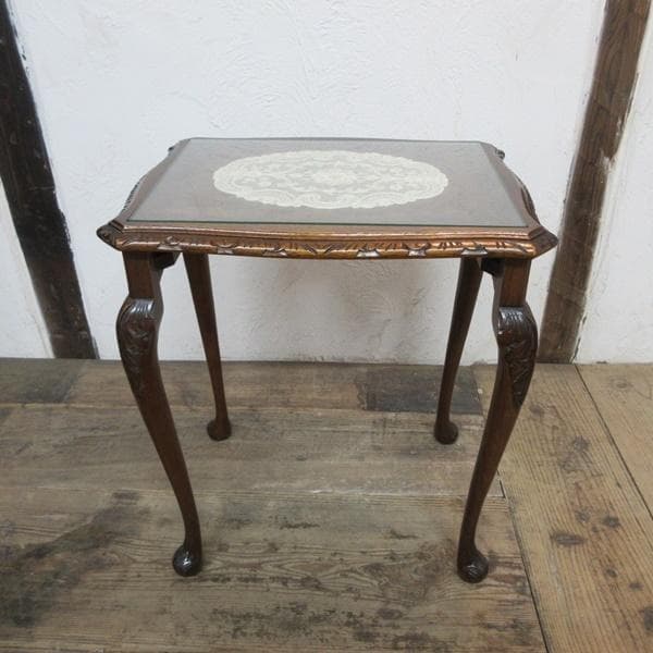 イギリス アンティーク 家具 ネストテーブル サイドテーブル 3台組 6779d
