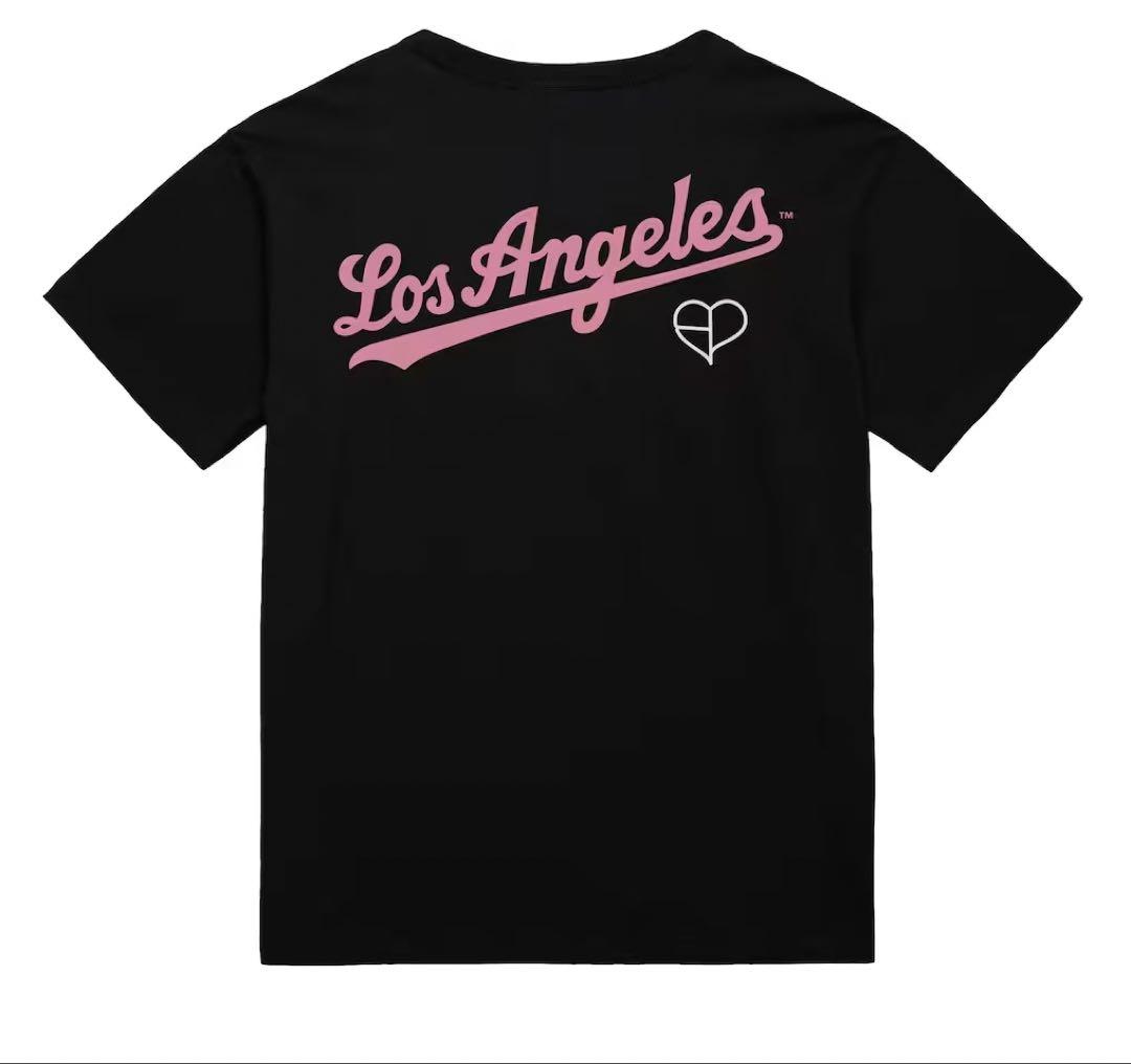 BLACKPINK × Mitchell & Ness × ドジャース　Tシャツ