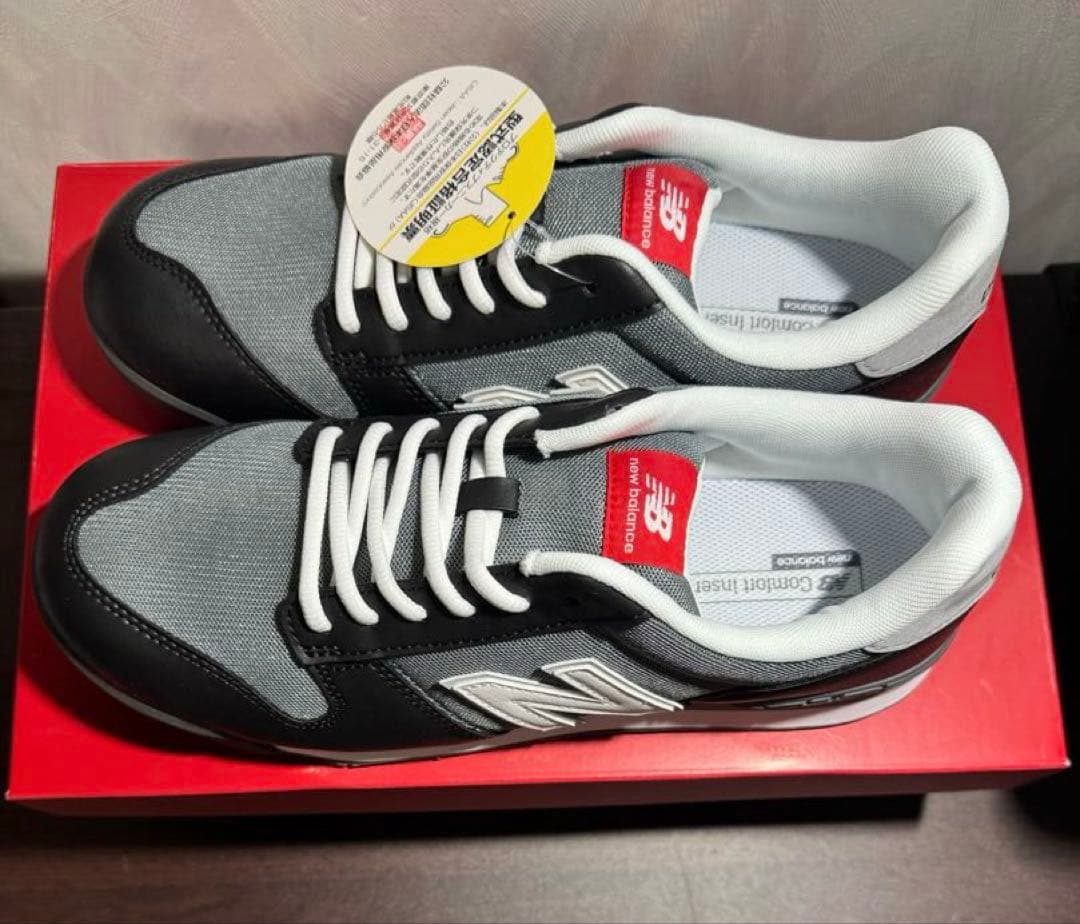 New Balance 安全靴 ブラック&グレー 26.5cm