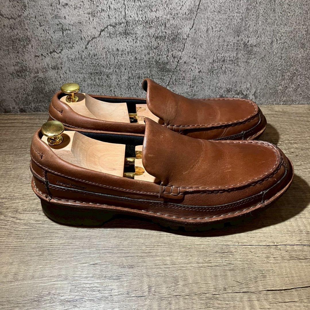 REGAL　リーガル　デッキシューズ　ブラウン　レザー　茶色　革