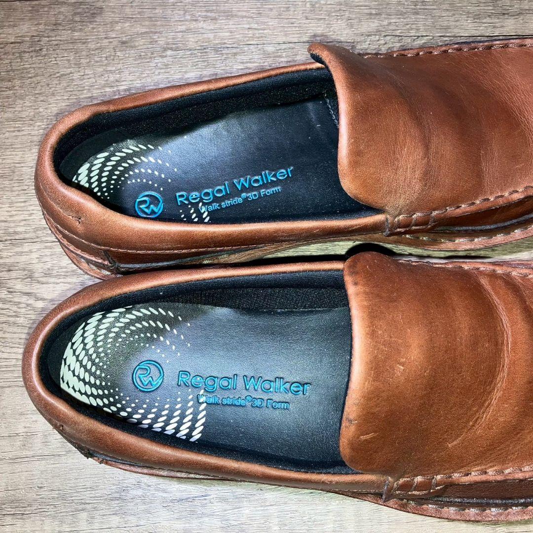 REGAL　リーガル　デッキシューズ　ブラウン　レザー　茶色　革
