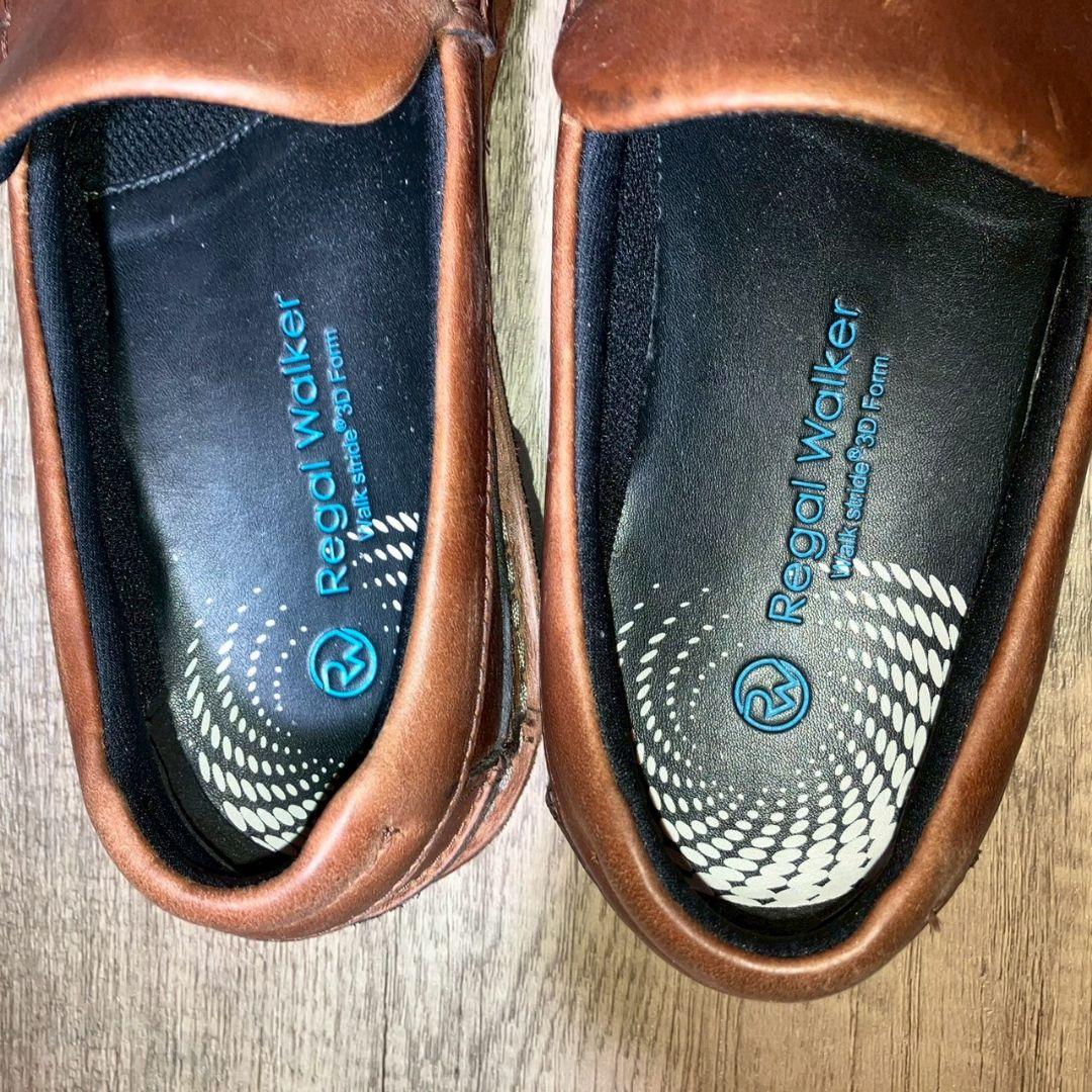 REGAL　リーガル　デッキシューズ　ブラウン　レザー　茶色　革