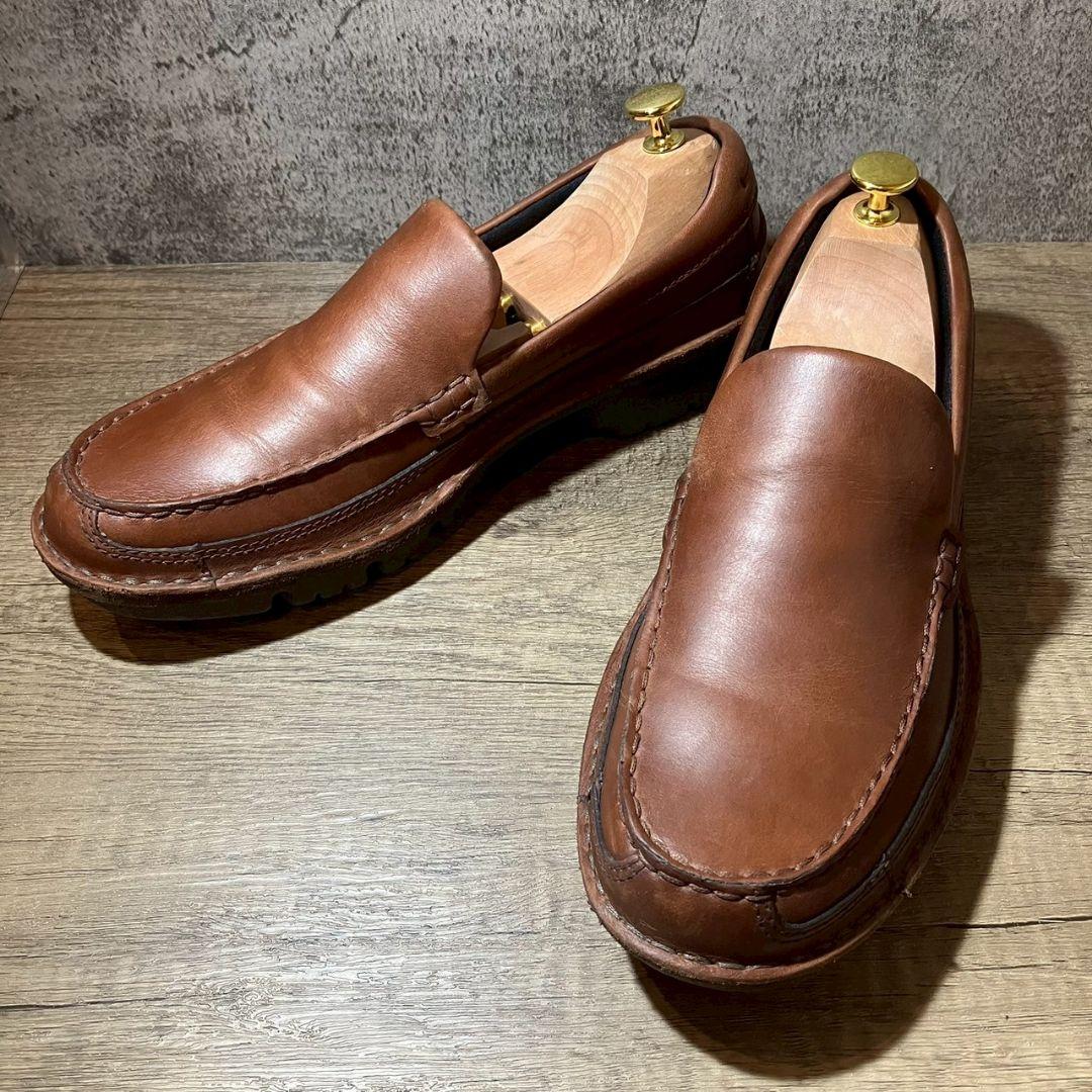 REGAL　リーガル　デッキシューズ　ブラウン　レザー　茶色　革