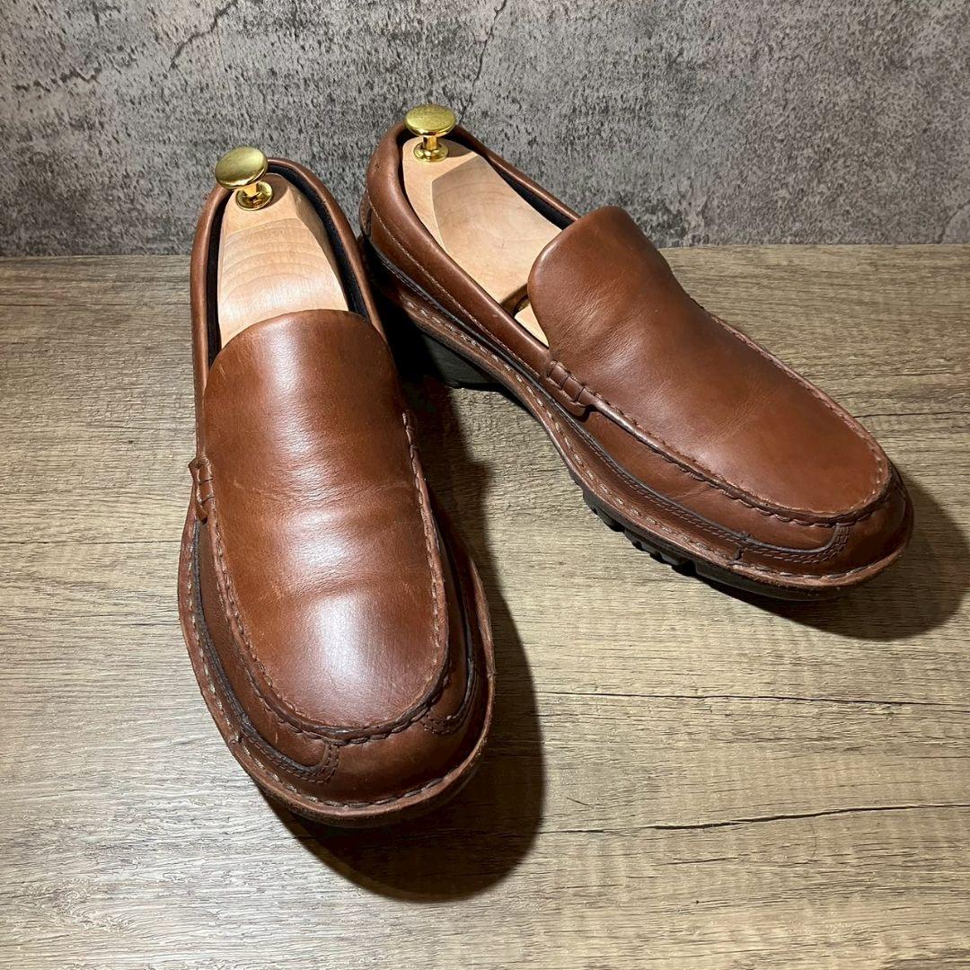 REGAL　リーガル　デッキシューズ　ブラウン　レザー　茶色　革