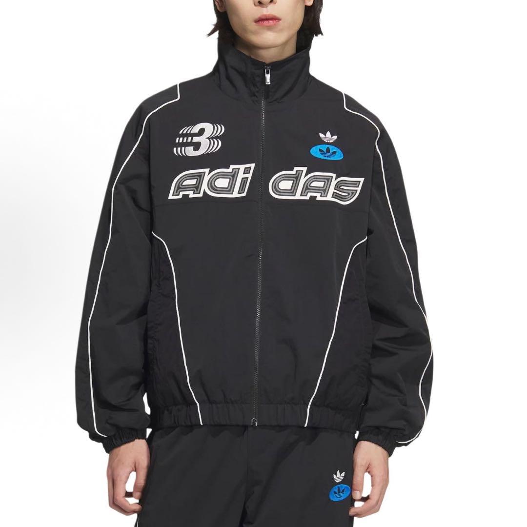 海外限定M ADIDAS レーシングジャケット black JM8033