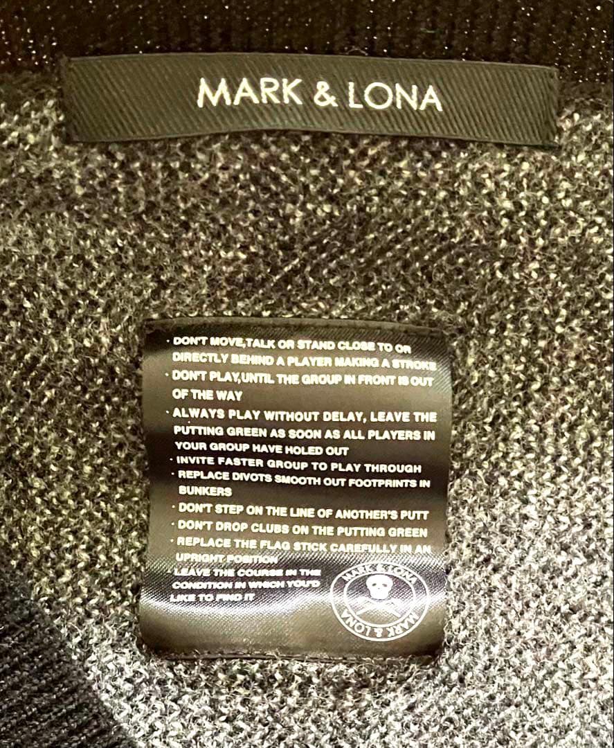MARK＆LONAマークアンドロナ　カモフラ スカル 迷彩 総柄 ニット　L