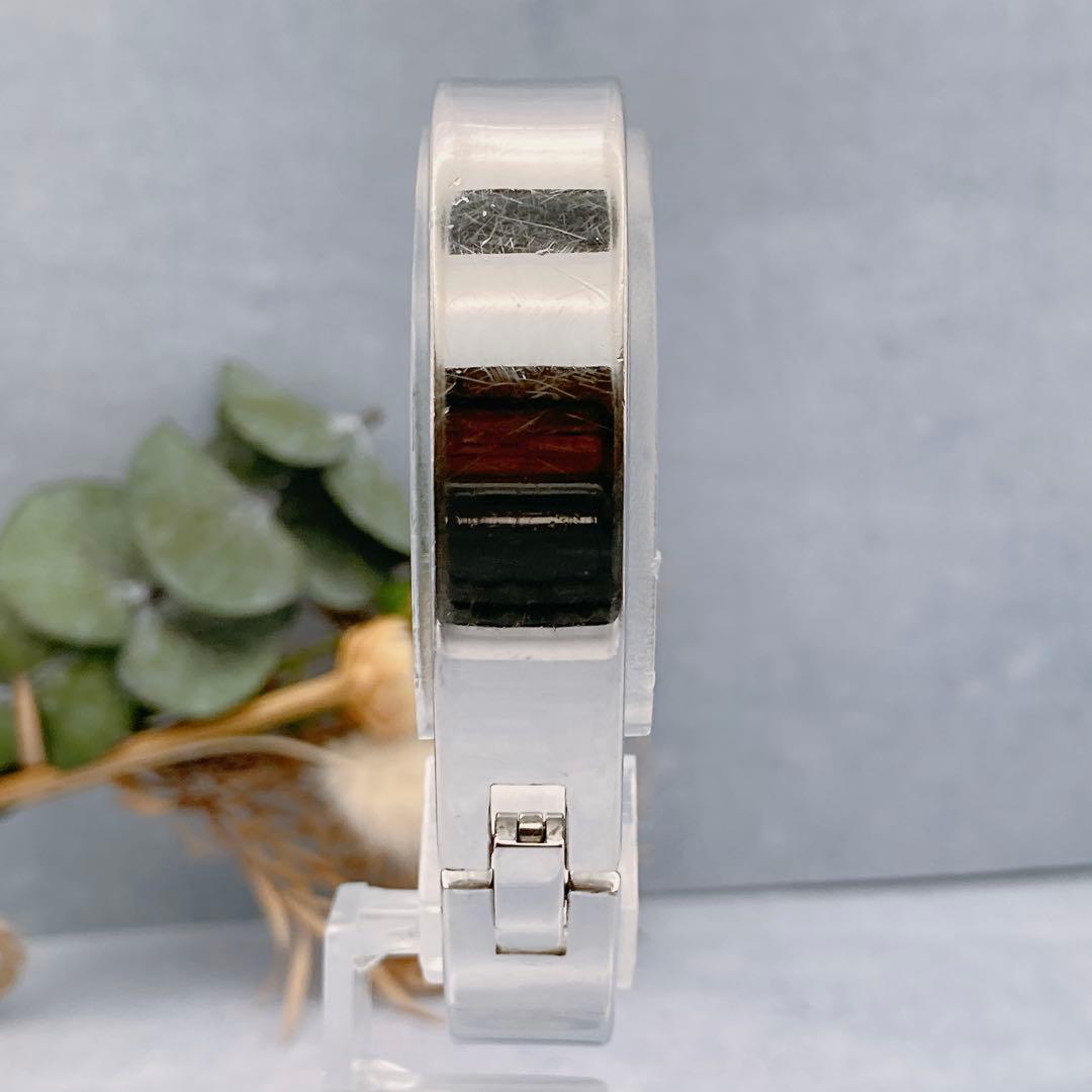 【稼動品】SEIKO バングルウォッチ レディース腕時計 スクエア　シルバー