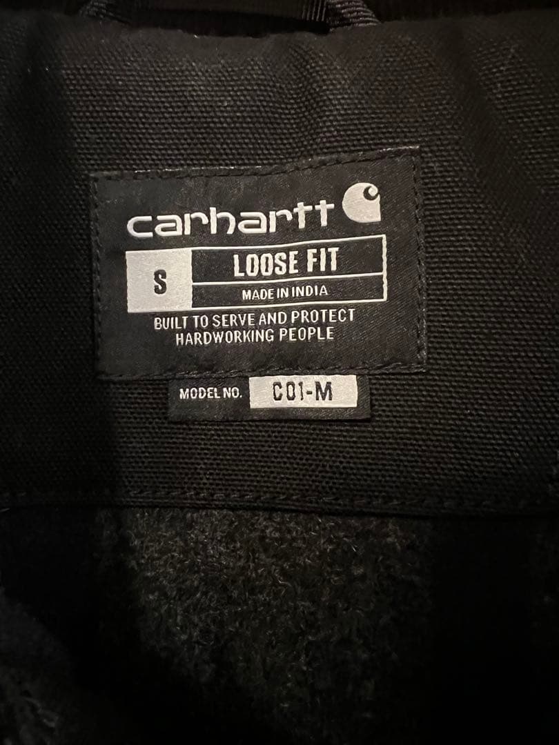 カーハート ダック チョアコート ブラック C01-M Sサイズ