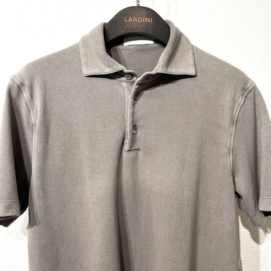 【美品】Cruciani 鹿の子ポロ ベージュ 50