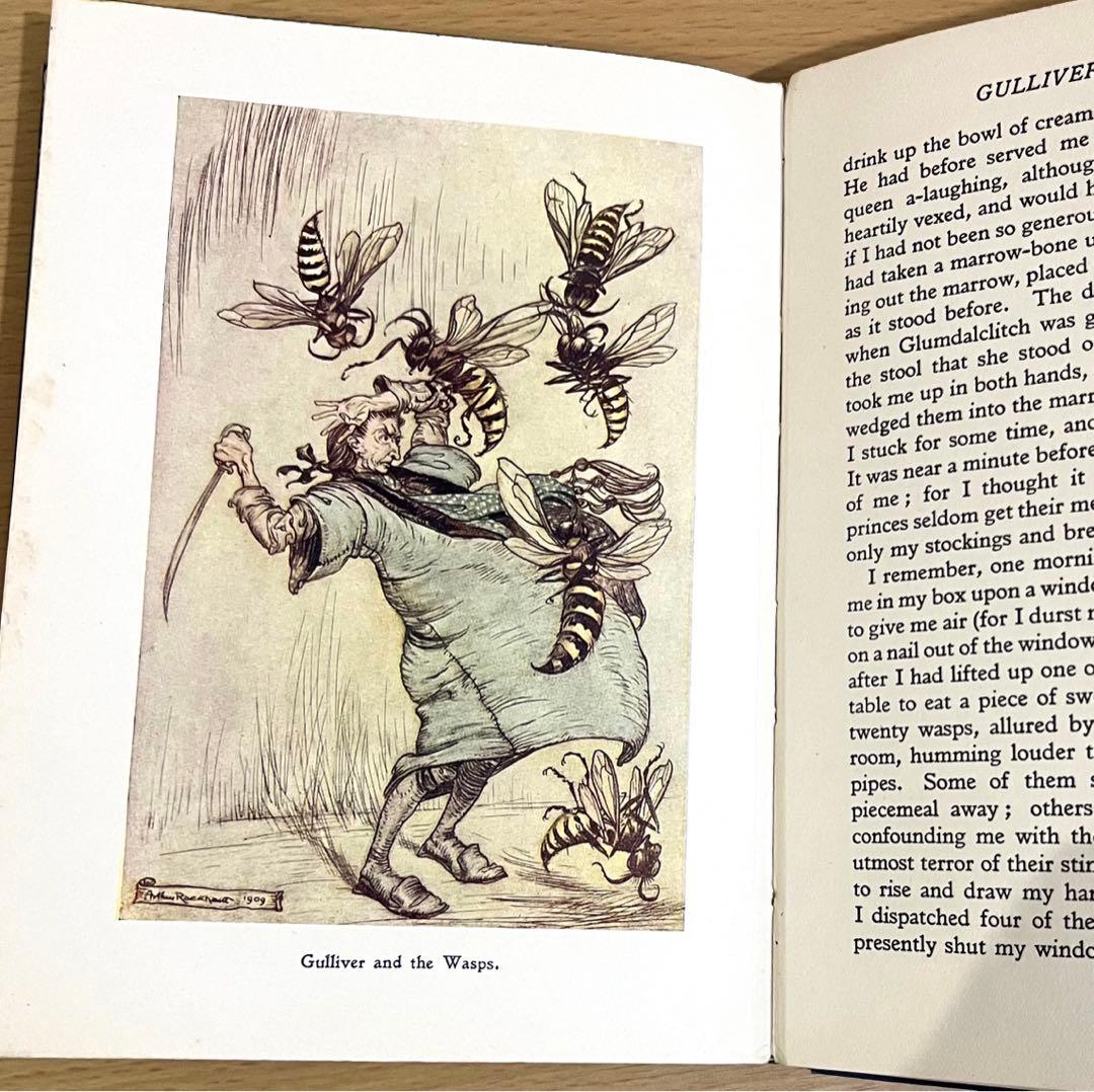 No174 貴重　アンティーク洋書 古書　アーサー·ラッカム　ガリバー旅行記