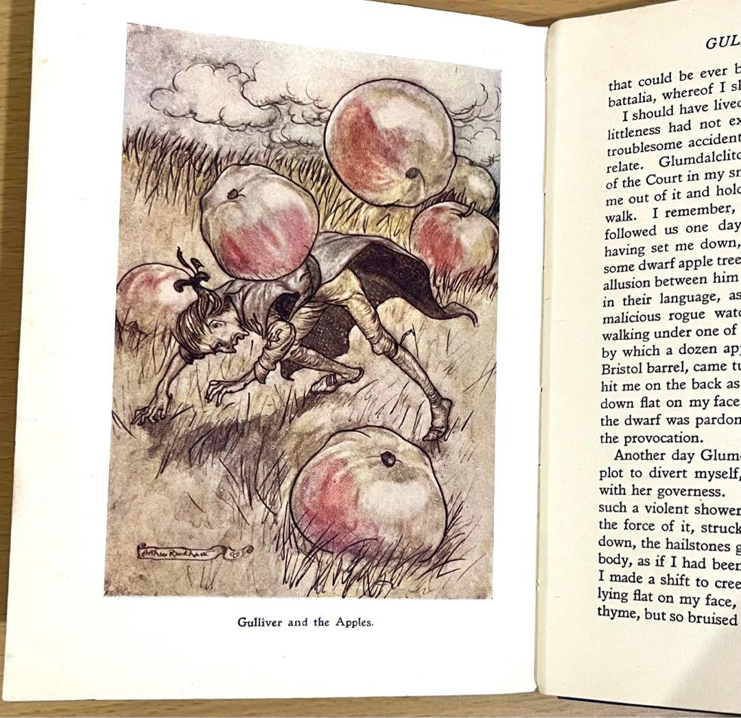 No174 貴重　アンティーク洋書 古書　アーサー·ラッカム　ガリバー旅行記