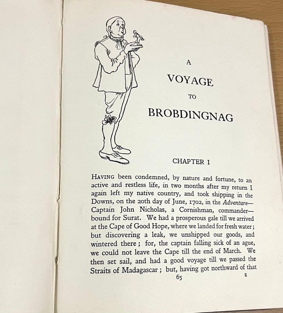 No174 貴重　アンティーク洋書 古書　アーサー·ラッカム　ガリバー旅行記