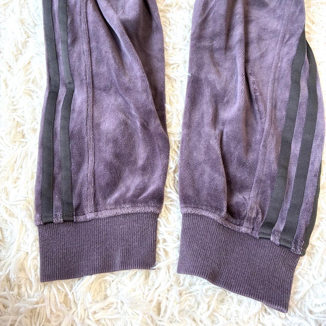 アディダス ベロア ジャージ セットアップ ダークパープル 大きいサイズ XL