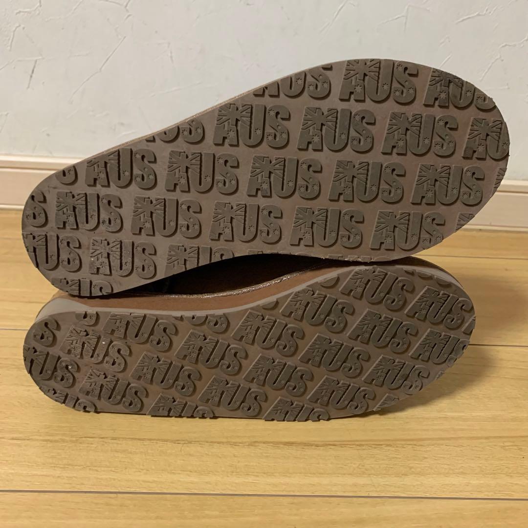 ジェイ★　25.5㎝ UGGムートンブーツ ベージュ ♪ボタン付きフワモコ