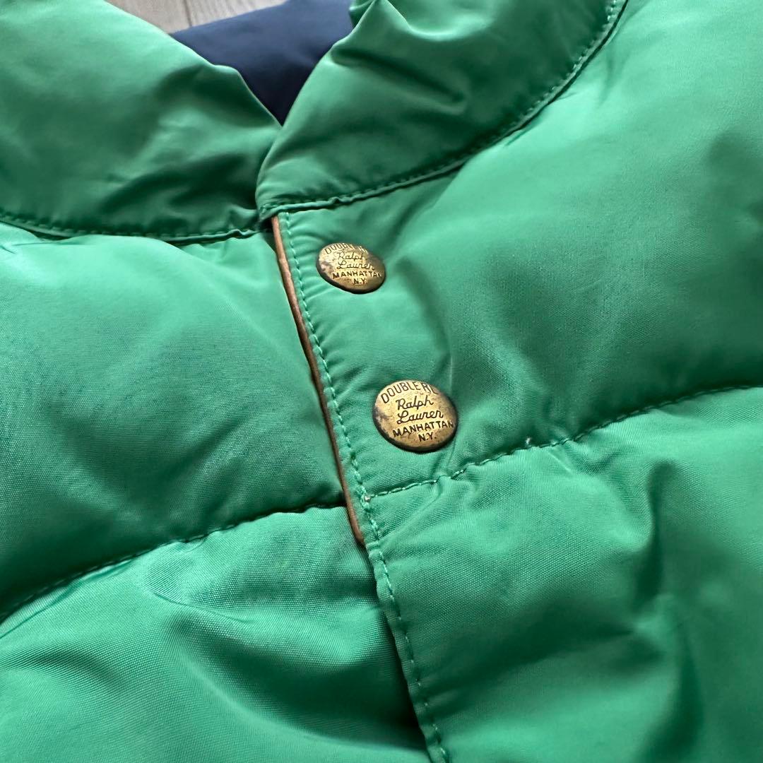 【RRL】Reversible Down Vest / XL / Lether