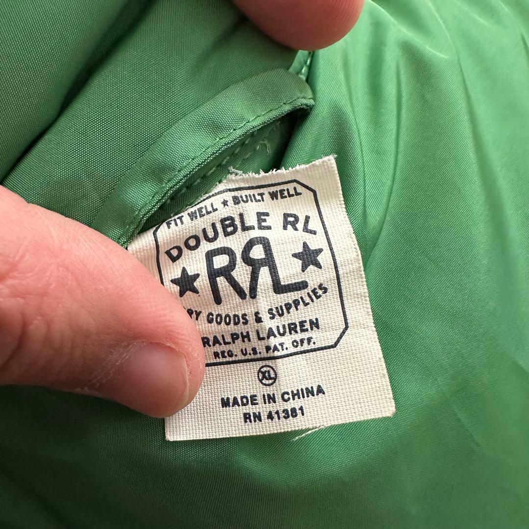 【RRL】Reversible Down Vest / XL / Lether