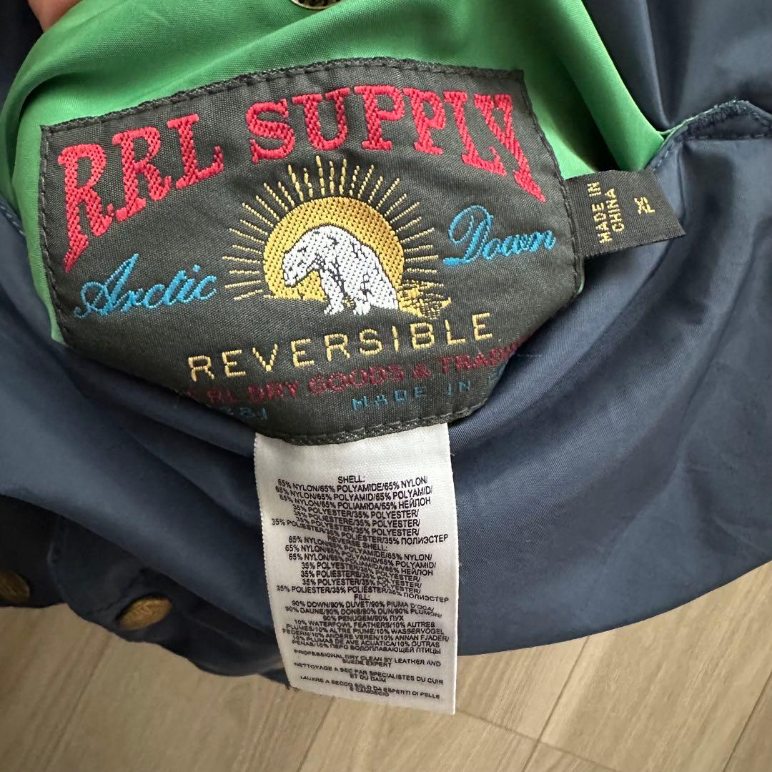 【RRL】Reversible Down Vest / XL / Lether