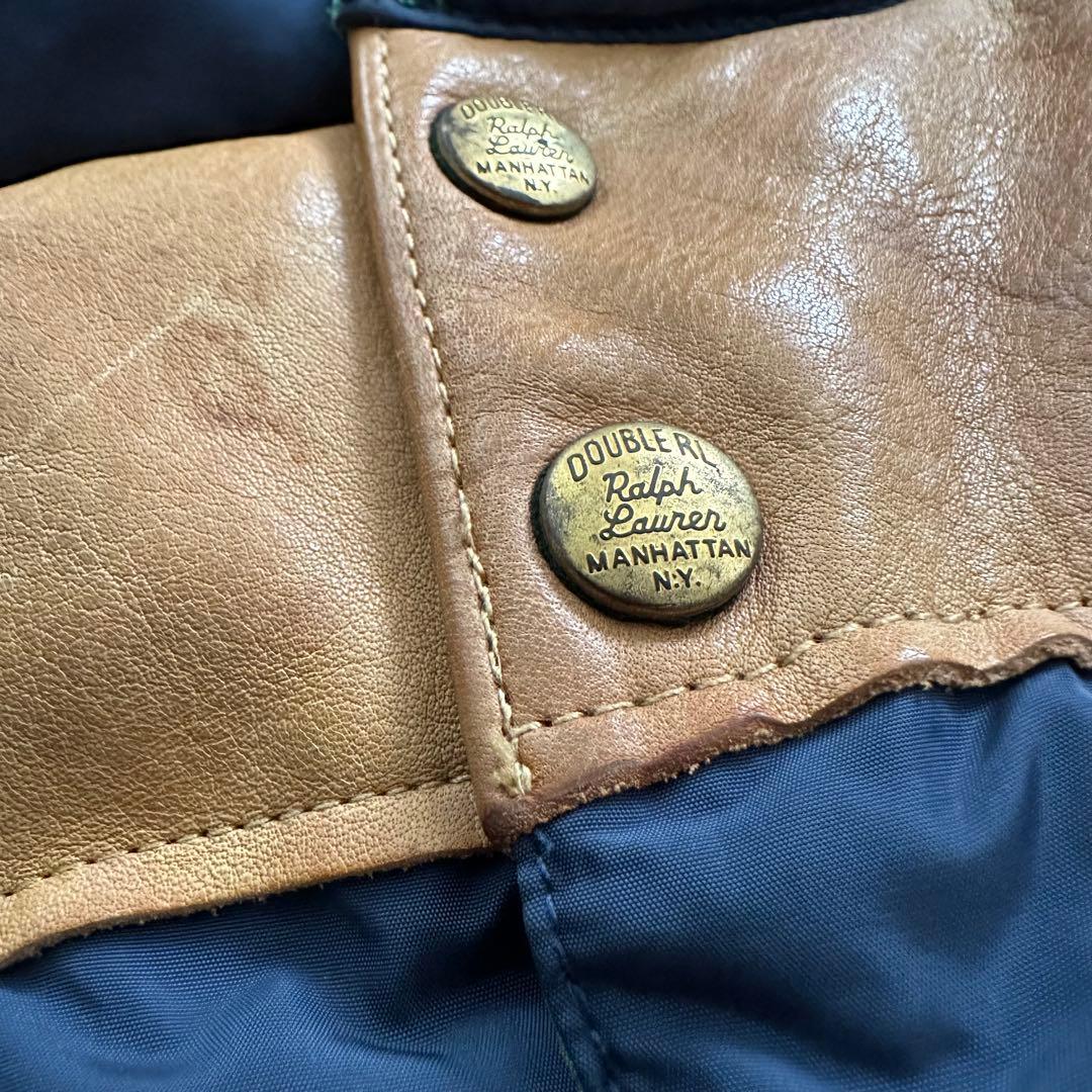 【RRL】Reversible Down Vest / XL / Lether