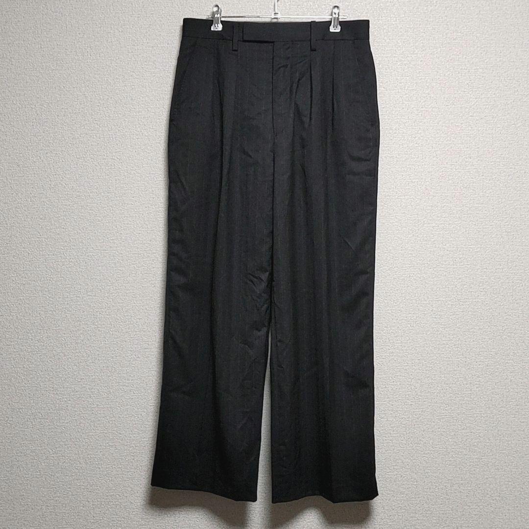 LIDNM　Wool Chalk Stripe Slacks