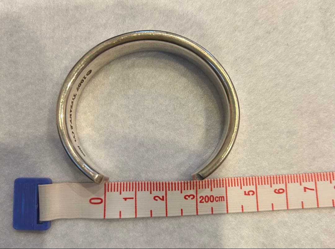 ティファニー　Tiffany 付属品有　925シルバー バングル 1837