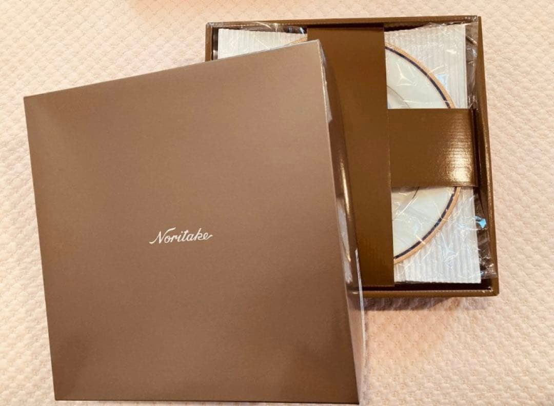 ノリタケTOORAK BLUE金彩 大きい皿27㎝×5枚　21cmx5枚