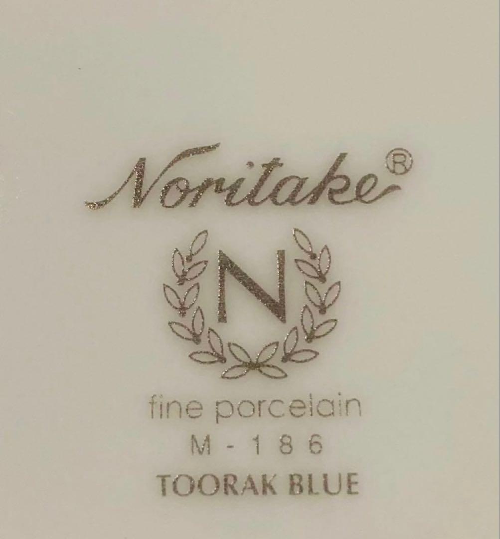 ノリタケTOORAK BLUE金彩 大きい皿27㎝×5枚　21cmx5枚