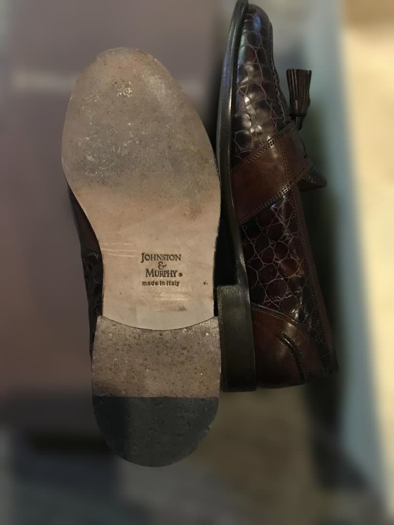 ダークブラウン タッセル付きローファー (Johnston & Murphy)