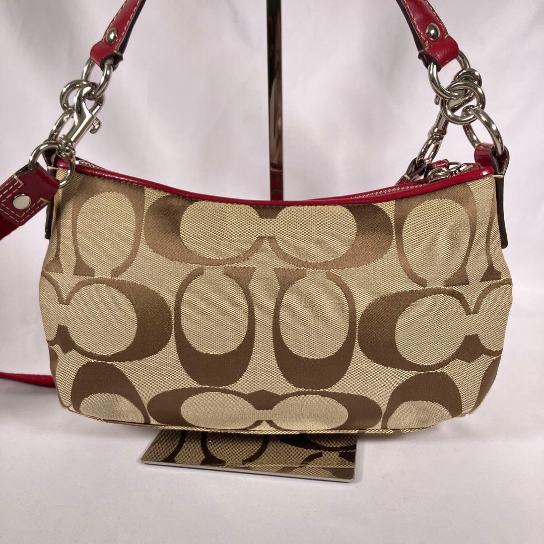 【美品級】COACH 2way ショルダーバッグ F17439 シグネチャー