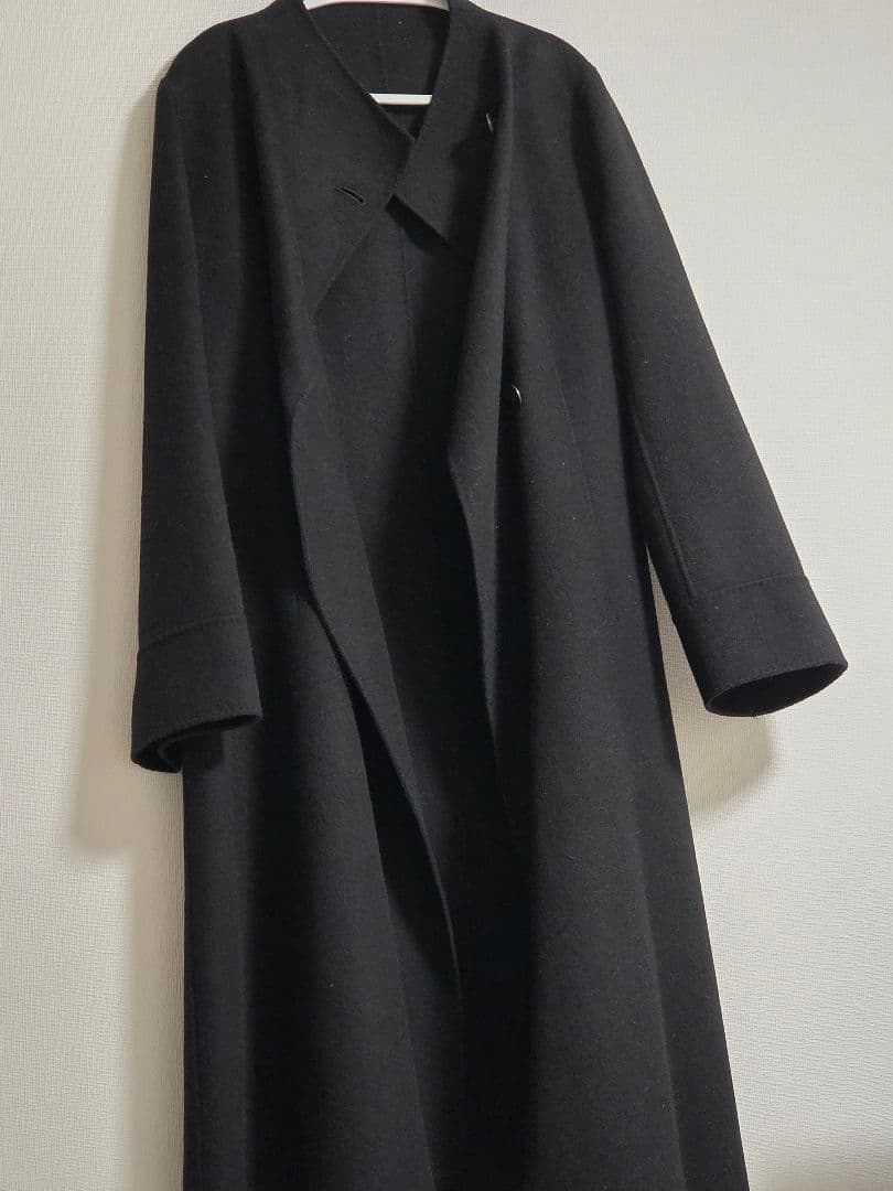 ★専用★極美品★1枚仕立て　黒 ロングコート　AMACA　(ブローチ非販売)