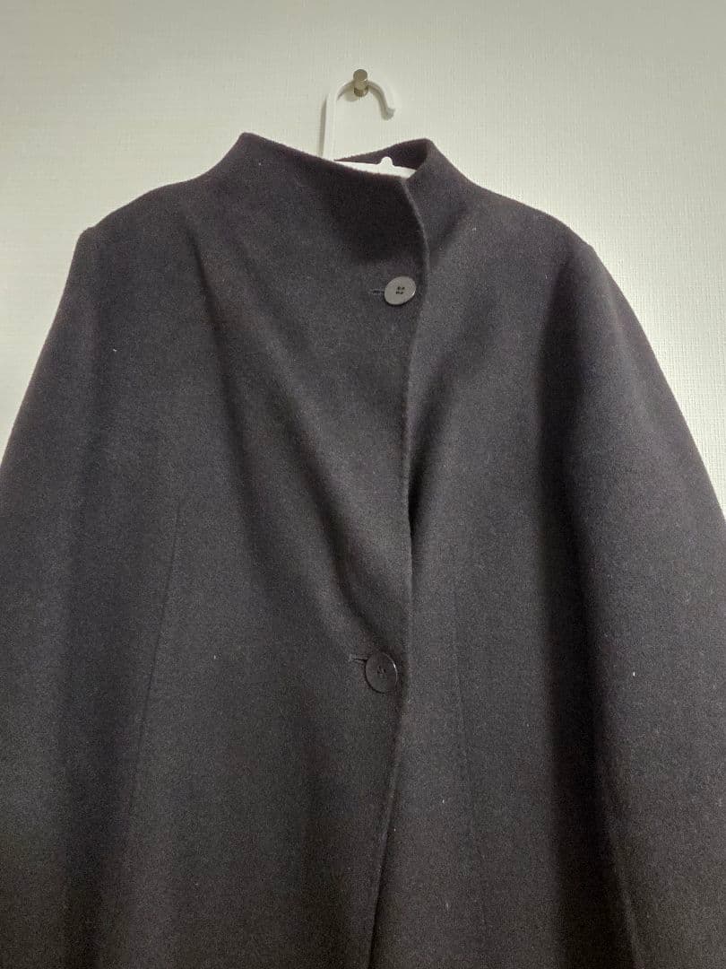 ★専用★極美品★1枚仕立て　黒 ロングコート　AMACA　(ブローチ非販売)