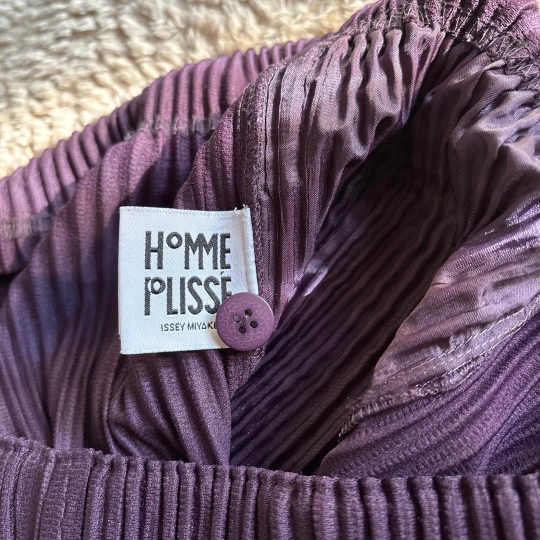 オムプリッセ　イッセイミヤケ　プリーツパンツ