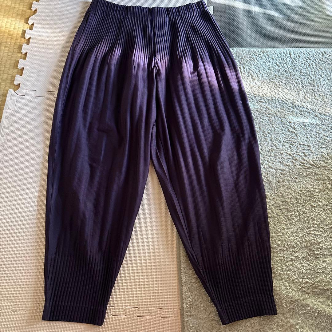 オムプリッセ　イッセイミヤケ　プリーツパンツ