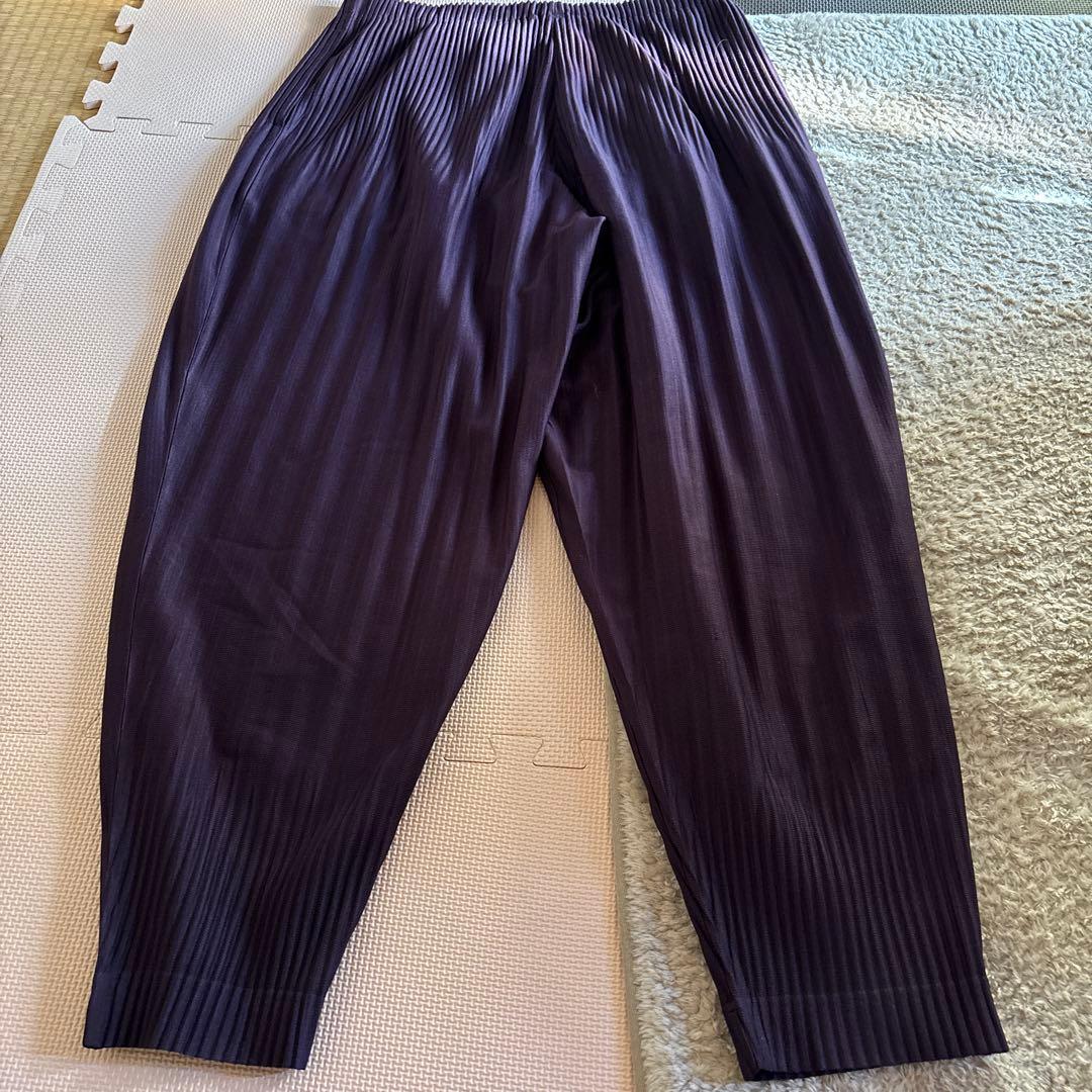 オムプリッセ　イッセイミヤケ　プリーツパンツ