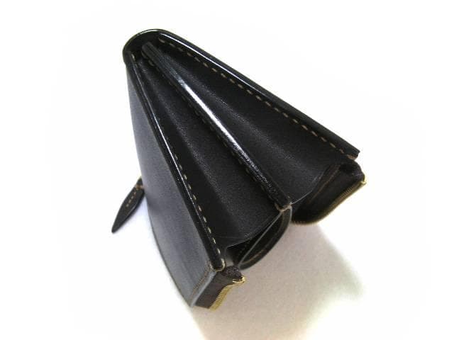 栃木レザー 本革 L字ファスナー 財布 日本製 メンズ レディース 黒 ブラック
