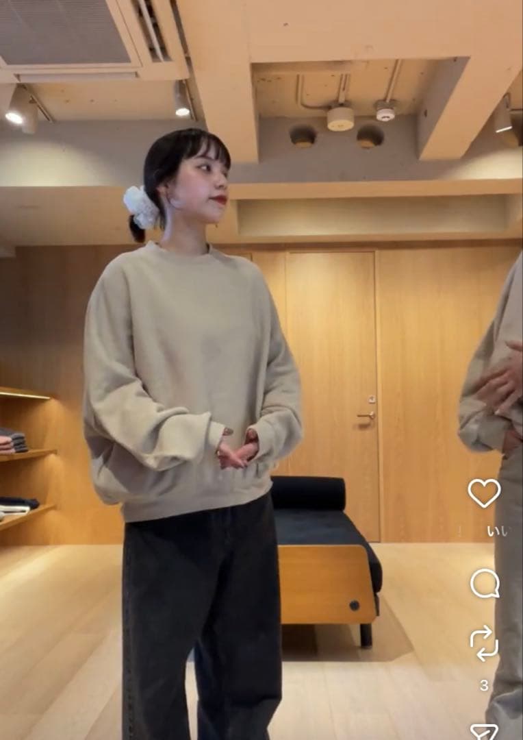 SHISHIKUI★ Brushed Crew / BEIGE