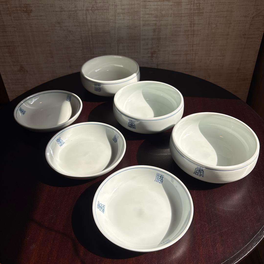 あっくんママ品　韓国宮廷料理皿6点