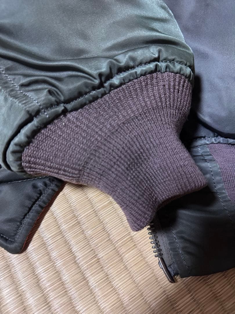 な*む様 USA製/ALPHA/60s希少/8279D/MA-1/Mサイズ/グリ